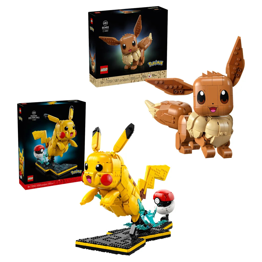 LEGO: Pokemon Eevee & Pikachu and Poke Ball Bundle