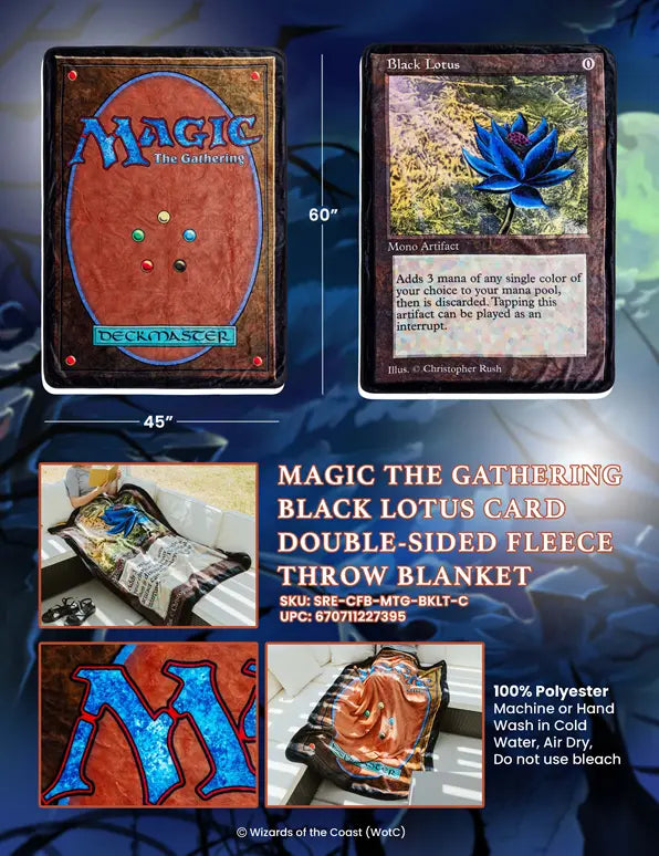 Magic: The Gathering® Black Lotus Blanket