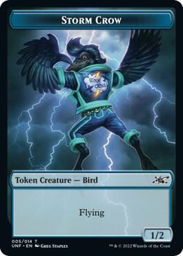 Clown Robot (002) // Storm Crow Double-sided Token (Back)