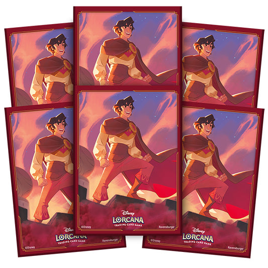 Card Sleeves: Disney Lorcana- Shimmering Skies- Aladdin (65ct)