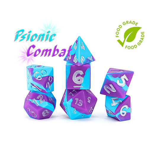 7-Die Set Anti-Stress Dice- Psionic Combat