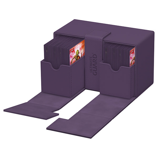 Deck Case: Twin Flip´n´Tray 160+ Standard Size Monocolor- Purple