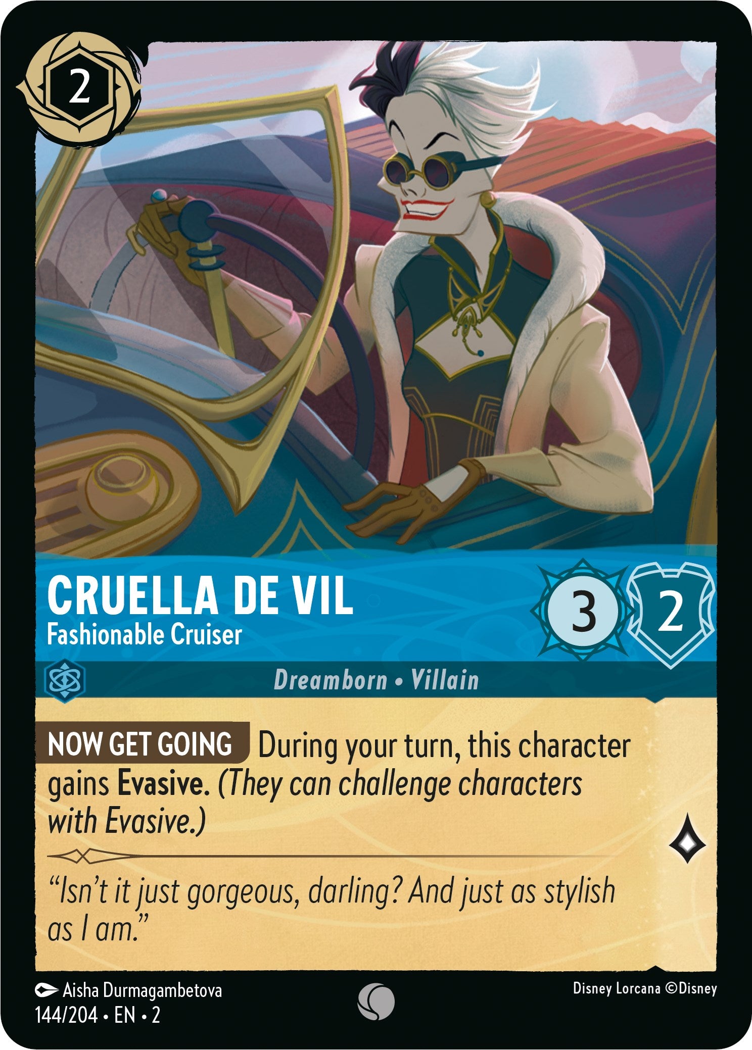 Cruella De Vil - Fashionable Cruiser