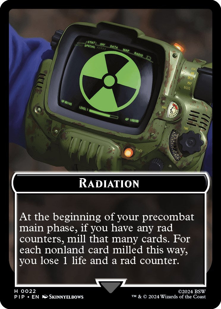 Radiation // Zombie Mutant Double-Sided Token