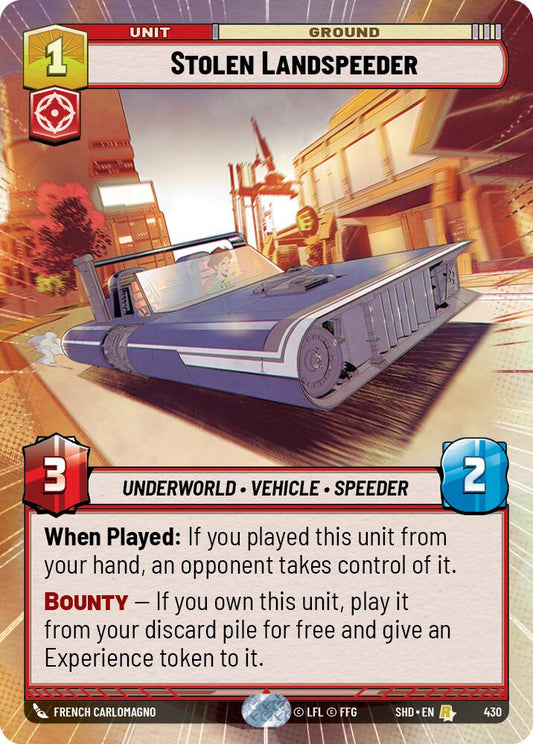 Stolen Landspeeder (Hyperspace)