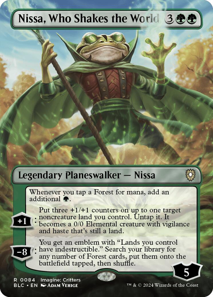 Nissa, Who Shakes the World (Borderless)