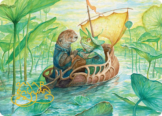 Run Away Together Art Card (Gold-Stamped Signature)