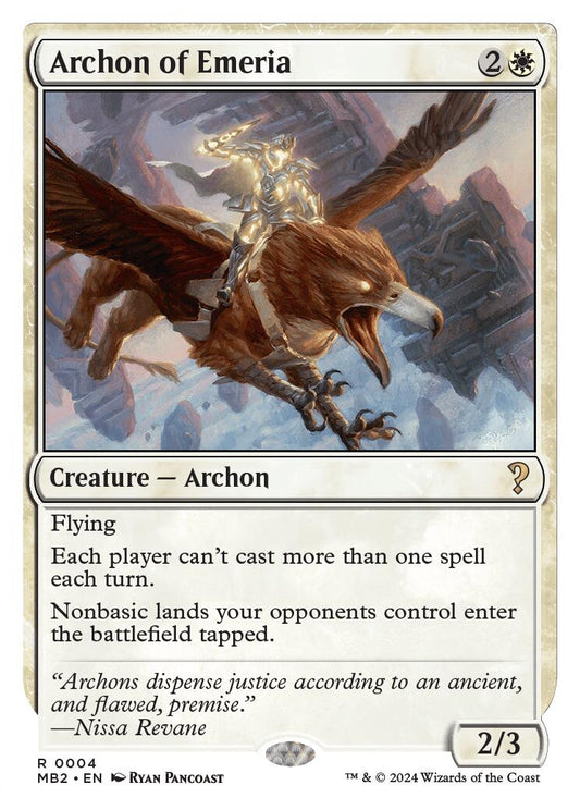 Archon of Emeria (White Border)