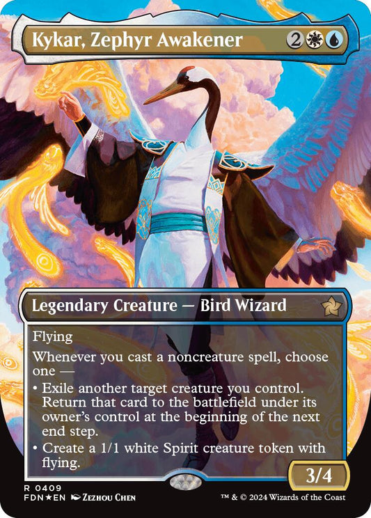 Kykar, Zephyr Awakener (Borderless) (Mana Foil)