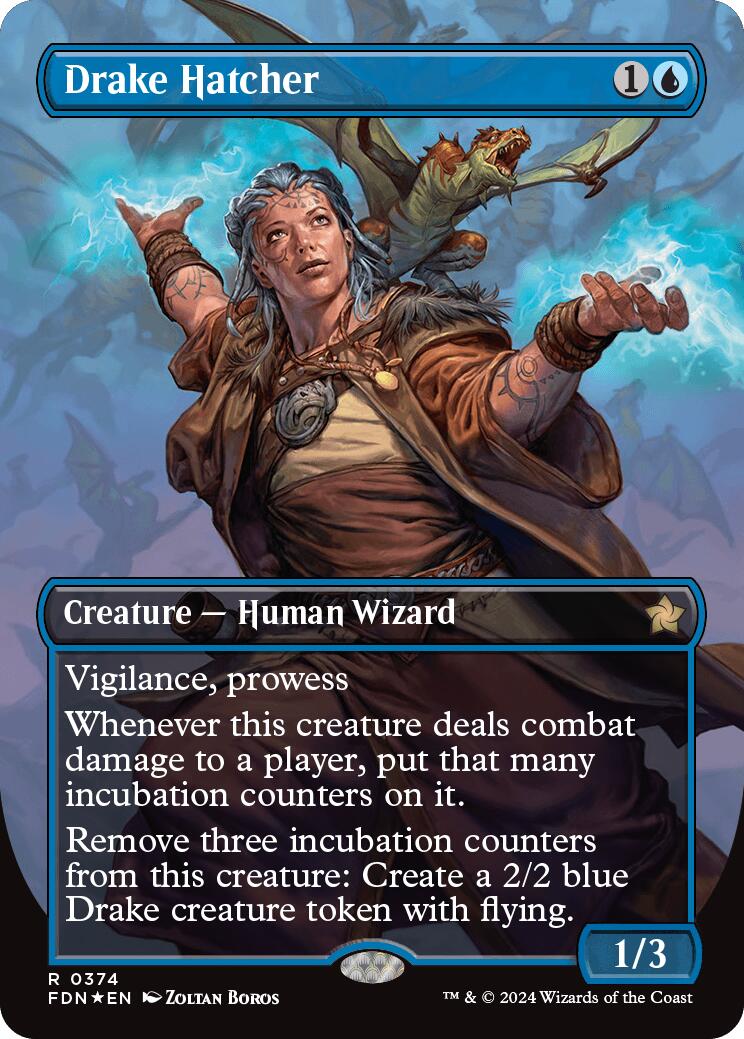 Drake Hatcher (Borderless) (Mana Foil)