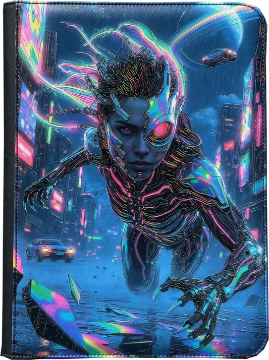 Maggot Labs™ 9-Pocket Zippered Binder: Cybernetic Apex Predator