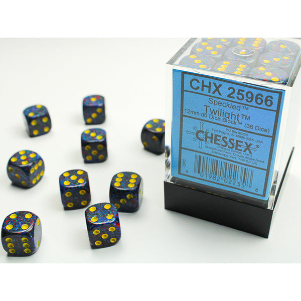 Chessex 12mm 36d6 Speckled: Twilight