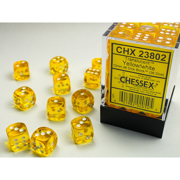 Chessex 12mm 36d6 Translucent Dice