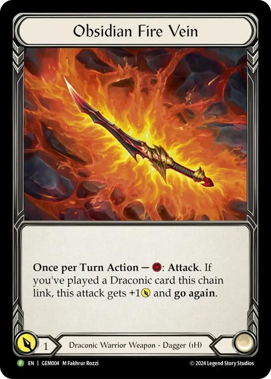 Obsidian Fire Vein - GEM004