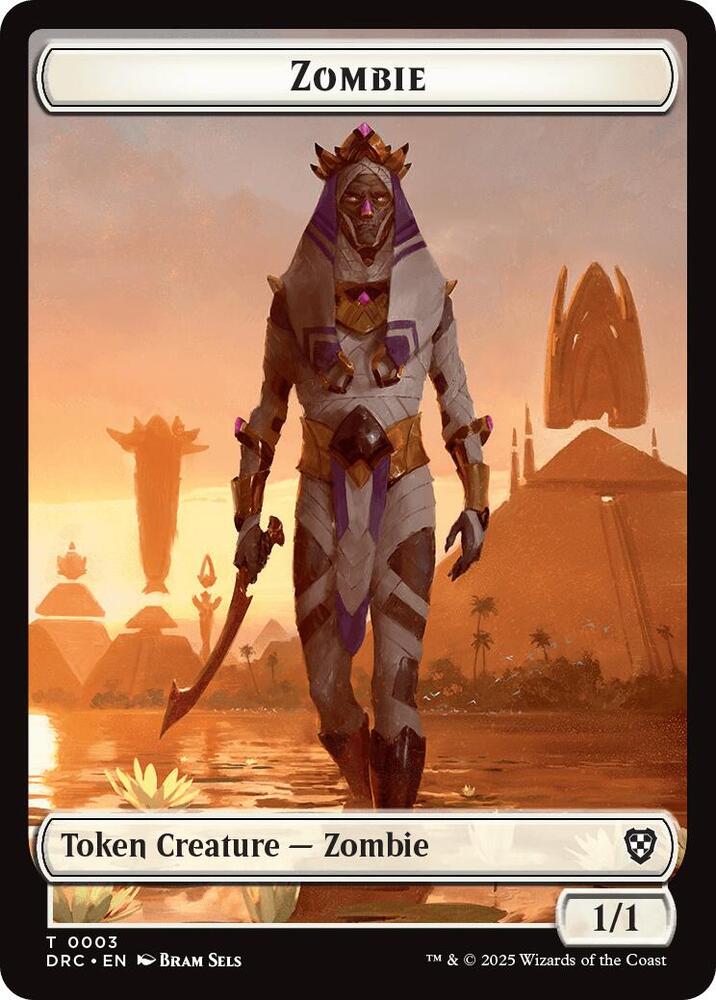 Angel of Sanctions // Zombie (0003) Double-Sided Token (Back)