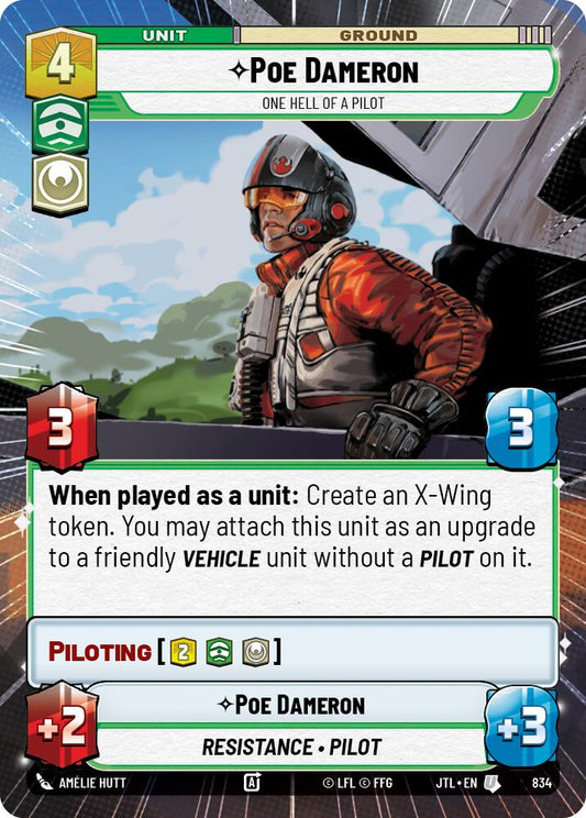 Poe Dameron - One Hell of a Pilot (Hyperspace Foil)