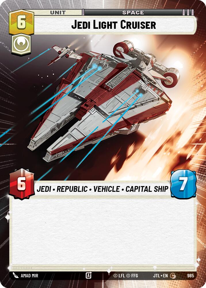 Jedi Light Cruiser (Hyperspace Foil)