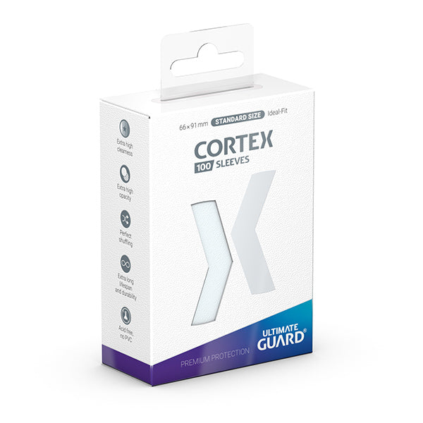 Ultimate Guard Card Sleeves: Cortex Standard Size- Glossy Transparent (100 ct.)