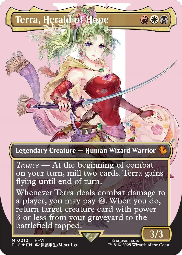 Terra, Herald of Hope (Borderless) (Surge Foil)