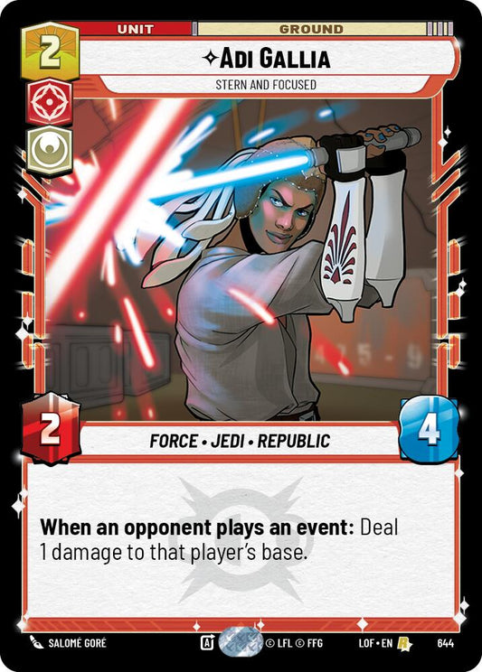 Adi Gallia - Stern and Focused (Foil)