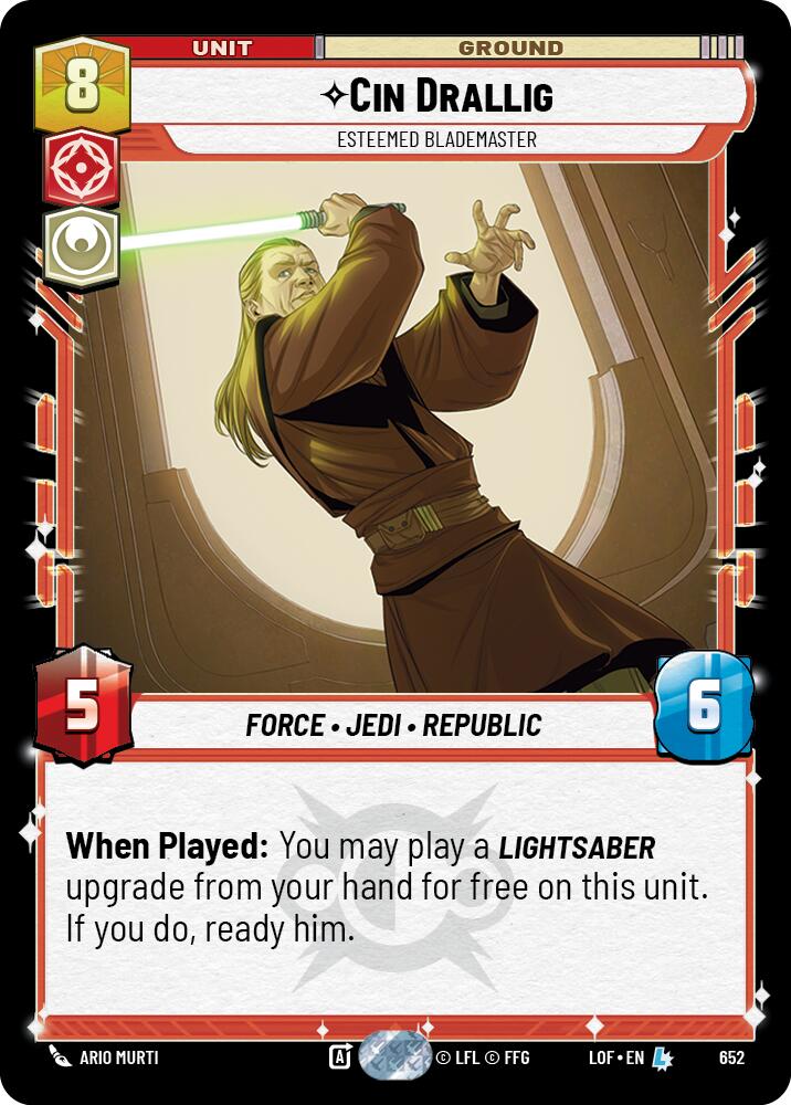 Cin Drallig - Esteemed Blademaster (Foil)