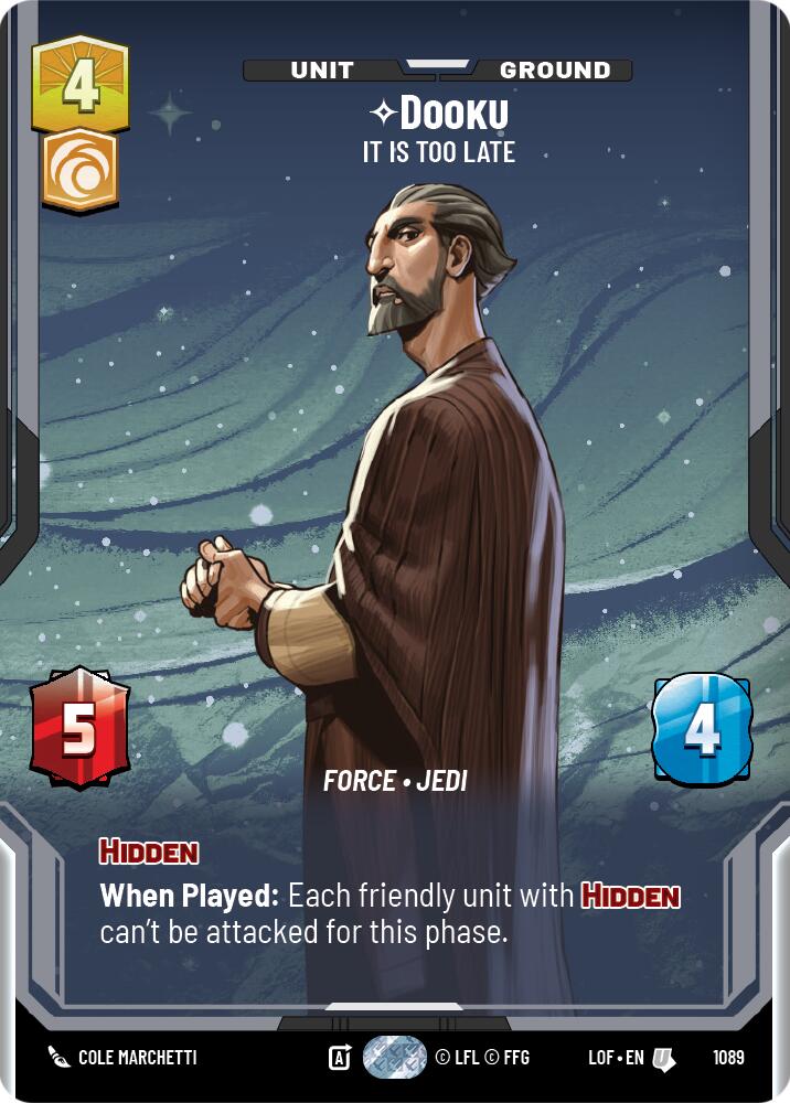 Dooku - It Is Too Late (Prestige Foil)