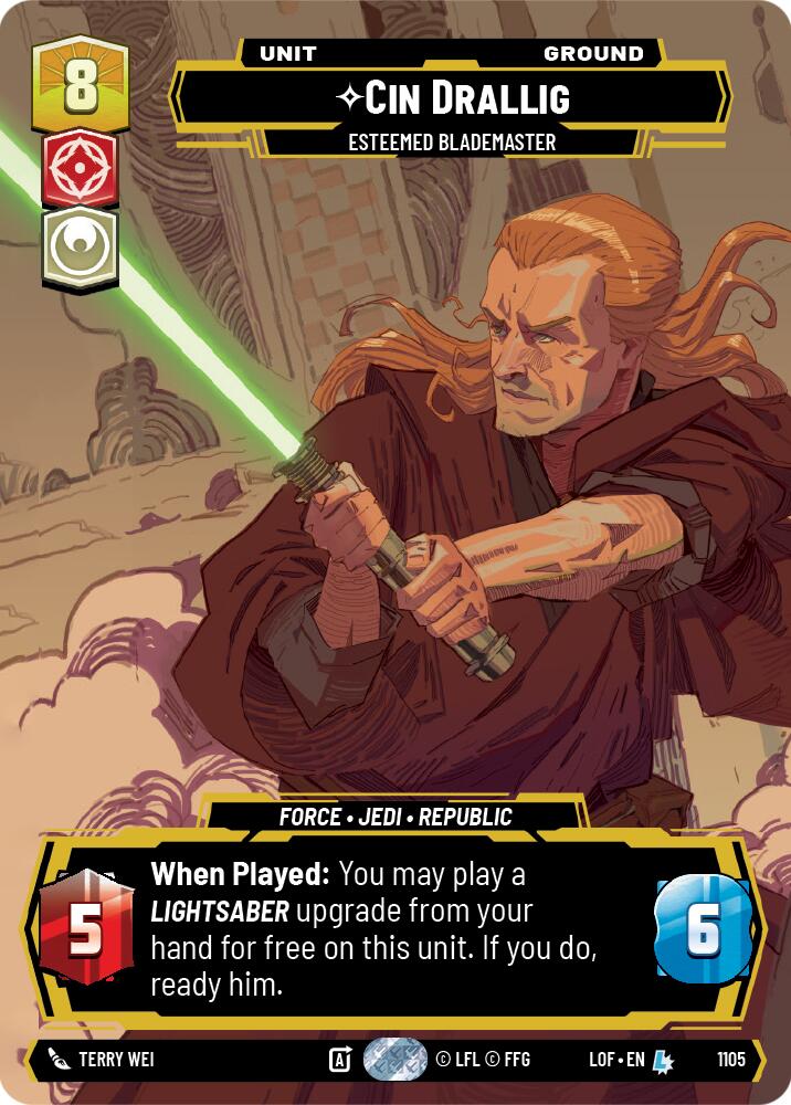 Cin Drallig - Esteemed Blademaster (Prestige Foil)