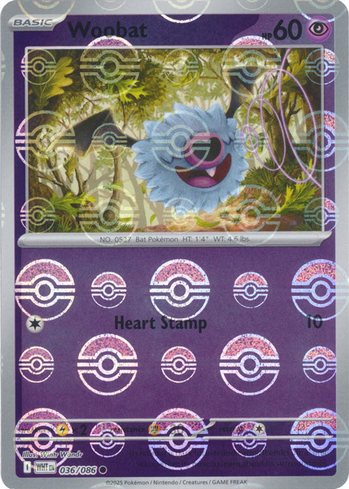 Woobat (Poke Ball Pattern)
