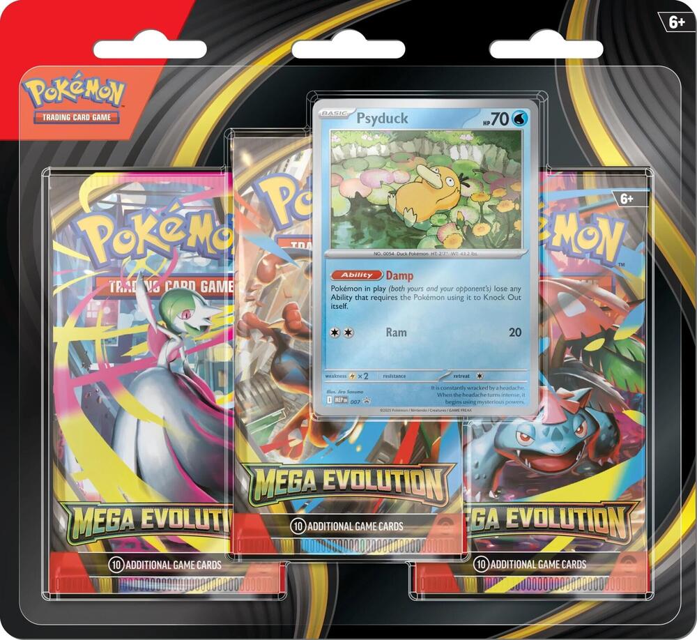 Pokemon TCG: Mega Evolution - Base Set Three-Booster Blister