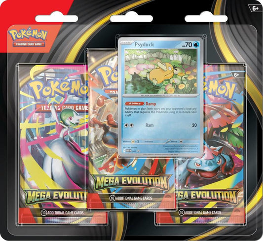 Pokemon TCG: Mega Evolution - Base Set Three-Booster Blister
