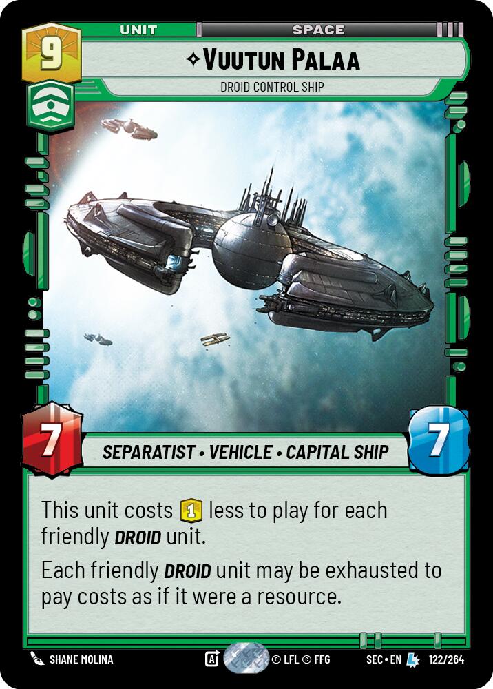 Vuutun Palaa - Droid Control Ship