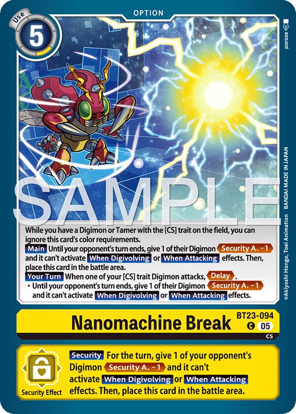 Nanomachine Break