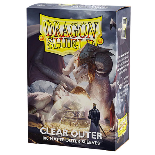 Dragon Shield Sleeves: Standard- Matte Outer Sleeves - Clear (100 ct.)