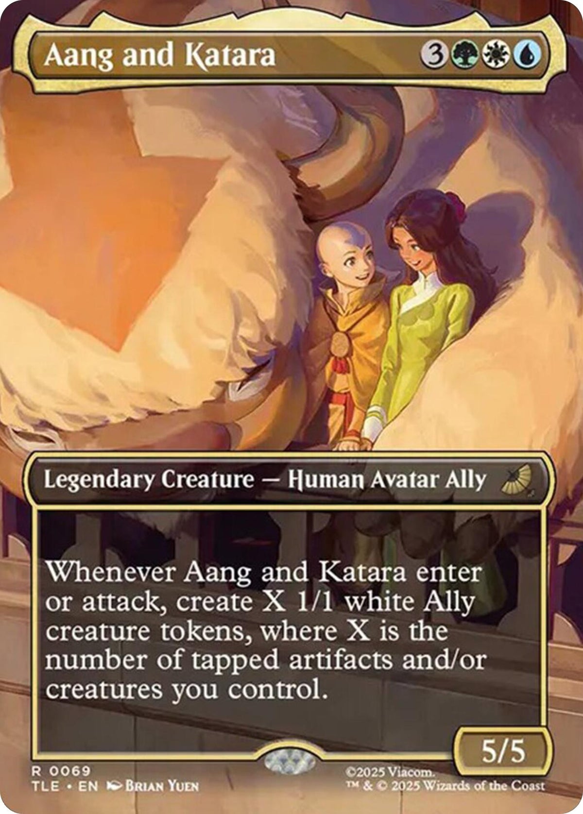 Aang and Katara (Borderless)