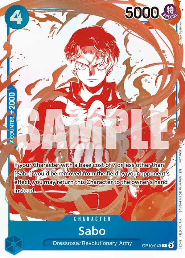 Sabo - OP10-049 (3rd Anniversary Treasure Campaign Pack)