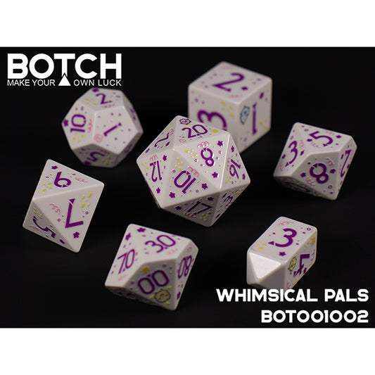 7-Die Set Botch Dice: Whimsical Pals