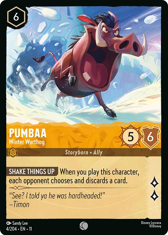 Pumbaa - Winter Warthog