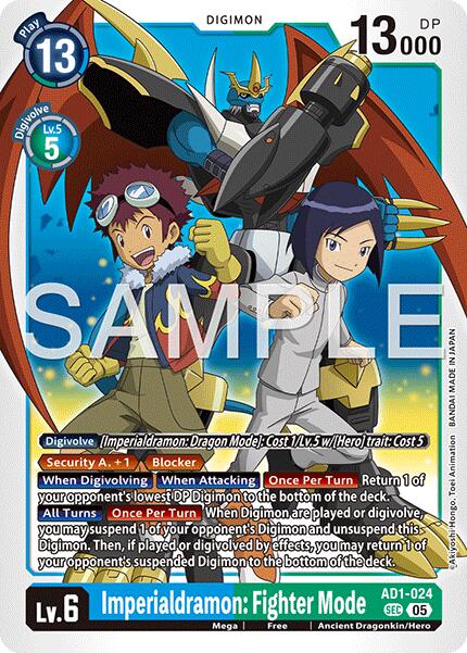 Imperialdramon: Fighter Mode - AD1-024