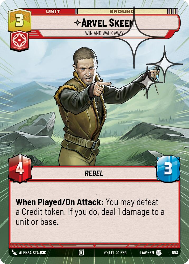 Arvel Skeen - Win and Walk Away (Hyperspace Foil)