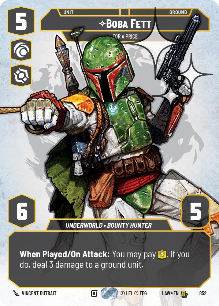 Boba Fett - For a Price (Prestige Foil)