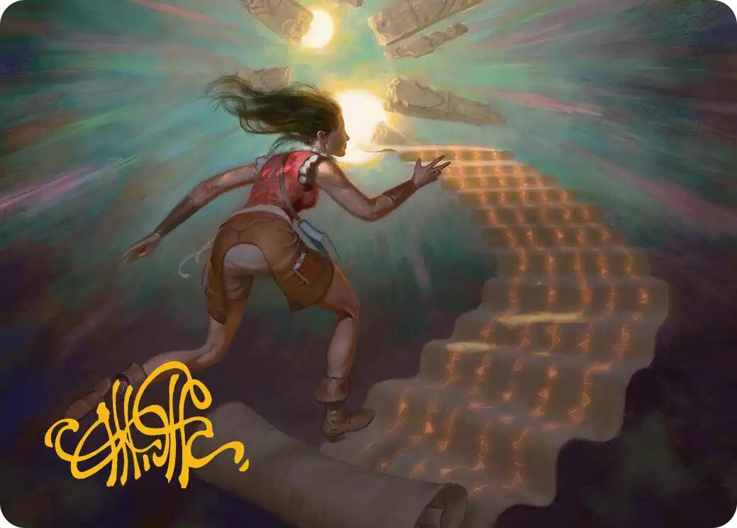 Pursue the Past Art Card (Gold-Stamped Signature)