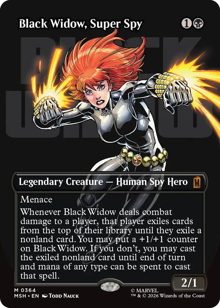 Black Widow, Super Spy (Borderless) (0364)
