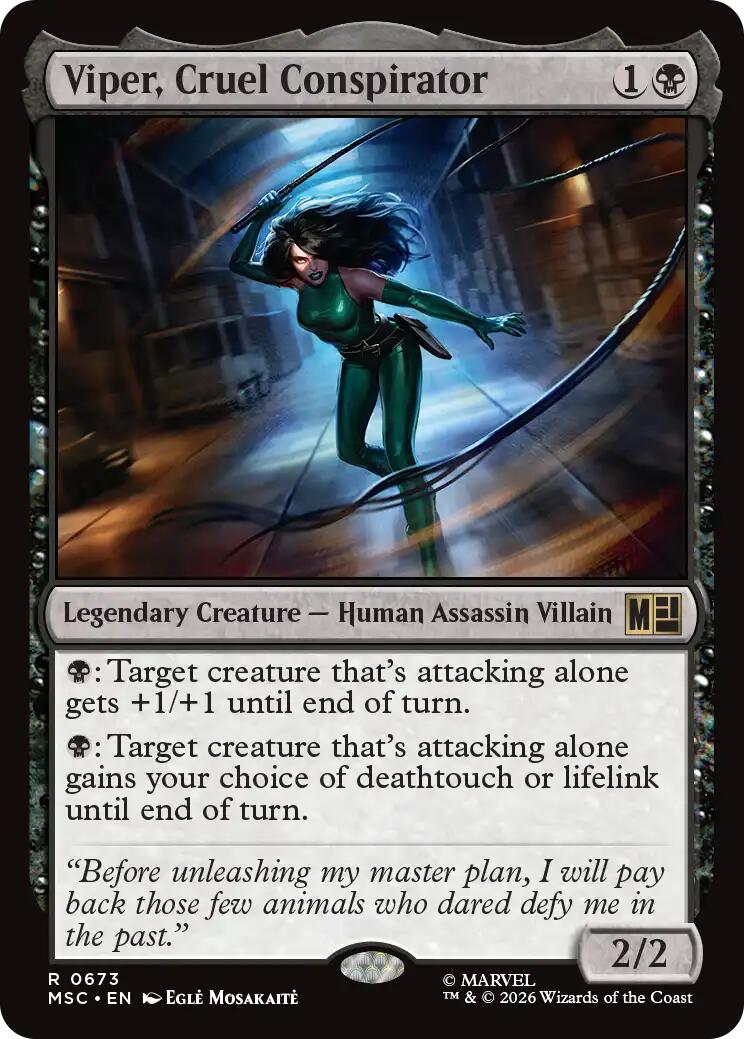 Viper, Cruel Conspirator