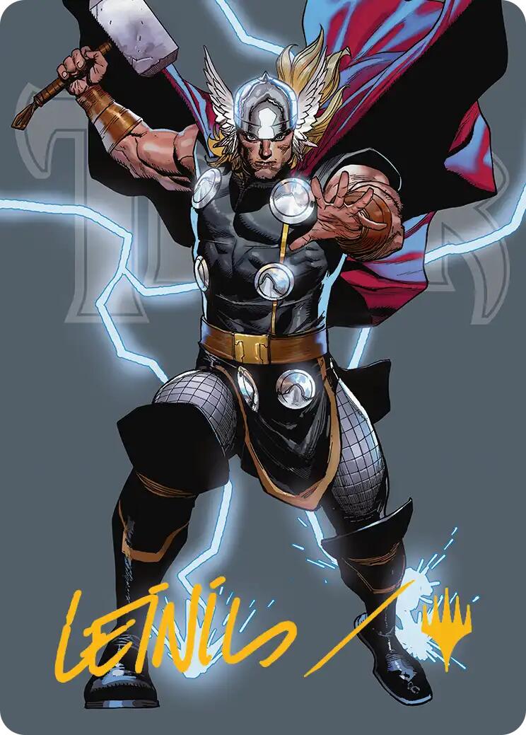 Thor, God of Thunder Art Card (Gold-Stamped Signature)