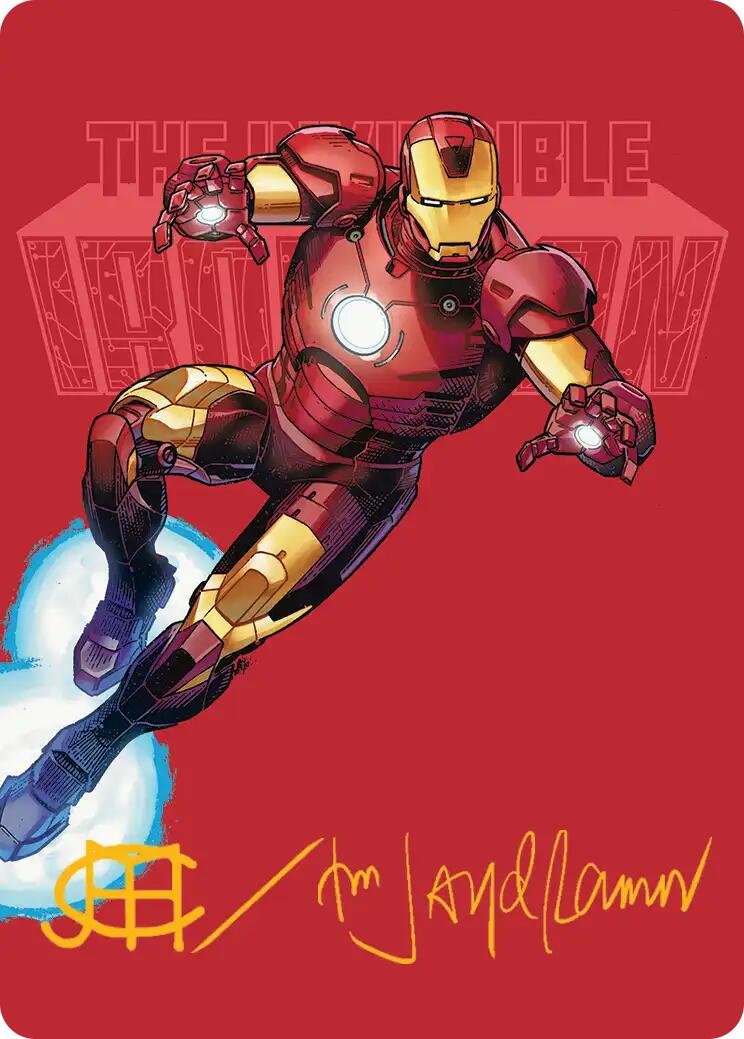 The Invincible Iron Man Art Card (Gold-Stamped Signature)
