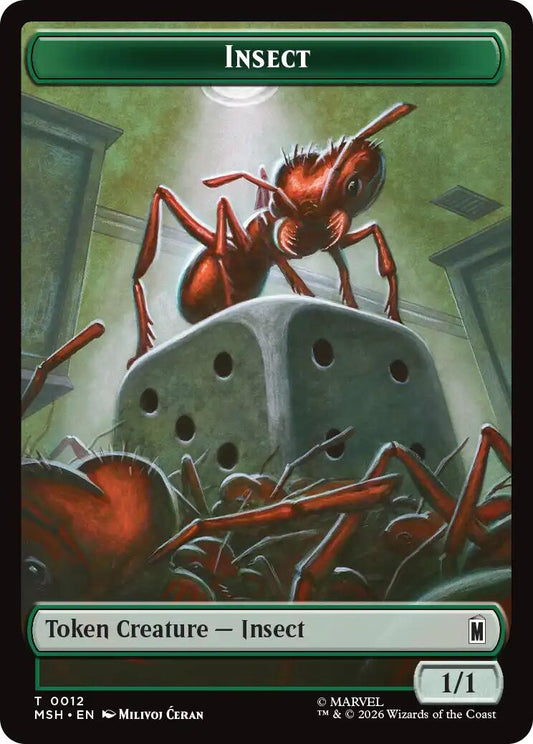 Insect // Clue Double-Sided Token