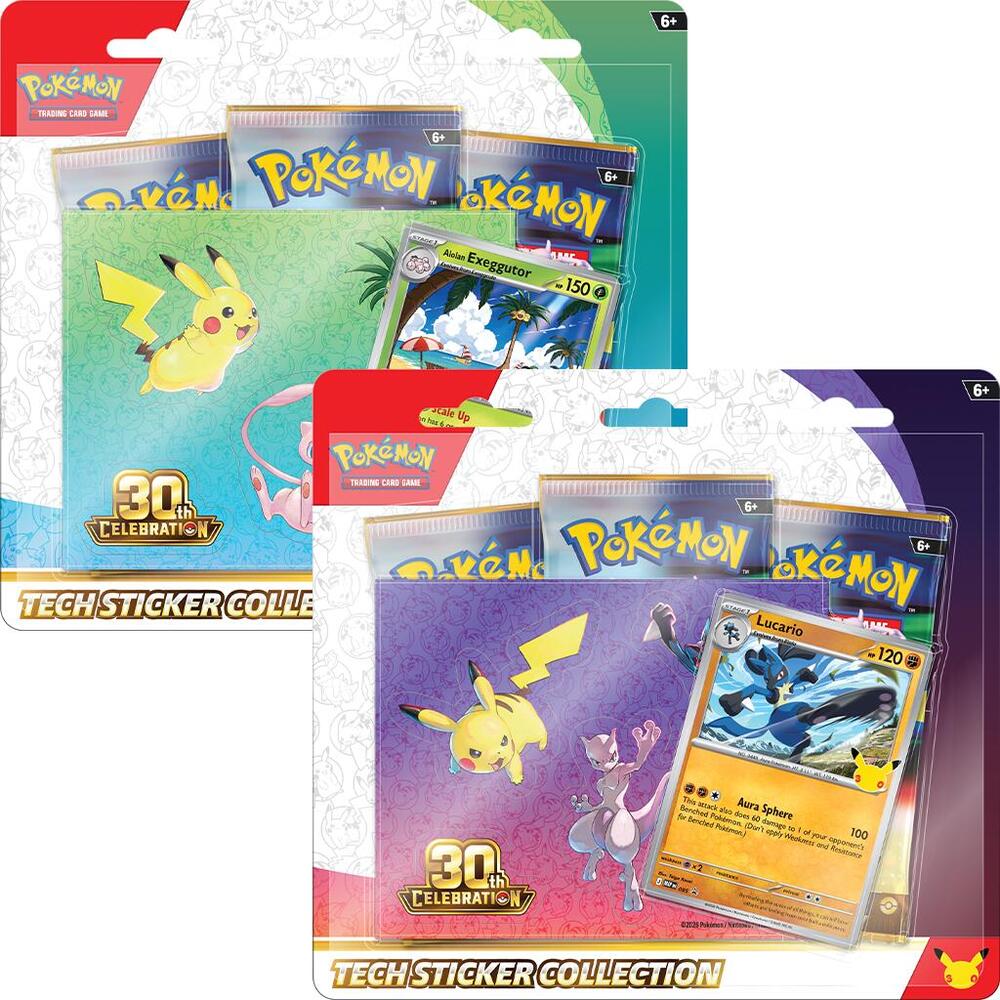 Pokemon TCG: 30th Anniversary 30th Single Tech Sticker Collection