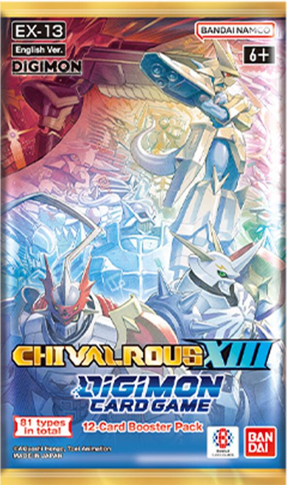 Digimon Card Game: Chivalrous XIII Single Booster Pack (EX-13)