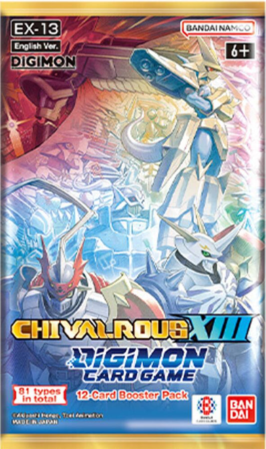 Digimon Card Game: Chivalrous XIII Single Booster Pack (EX-13)