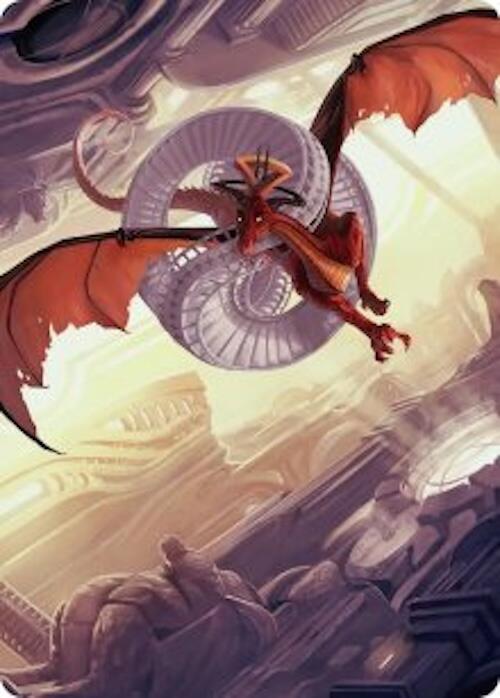 Draconic Visitor Art Card